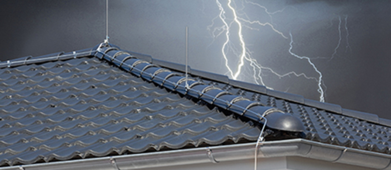 Äußerer Blitzschutz bei Kerber Elektrotechnik in Merching